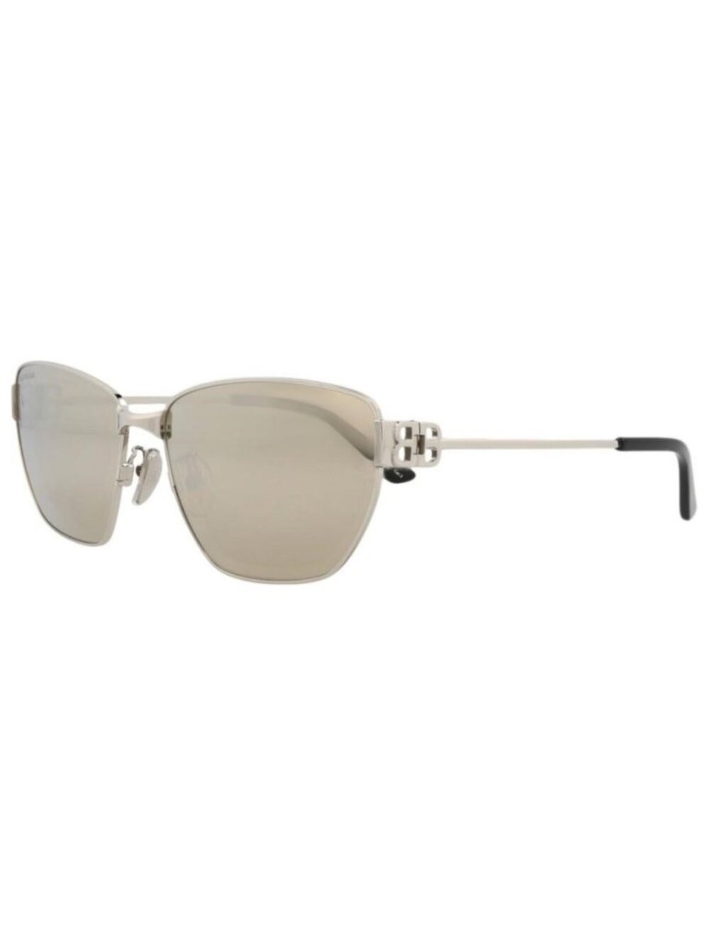 New Balenciaga Unisex Cat Eye Silver Silver Silver Fashion Designer Sunglasses